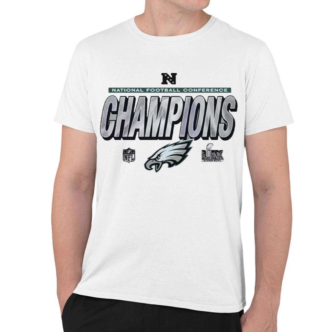 Eagles 2024 National Football Conference Champions Trophy Shirt Eagles 2024 National Football Conference Champions Trophy Shirt
