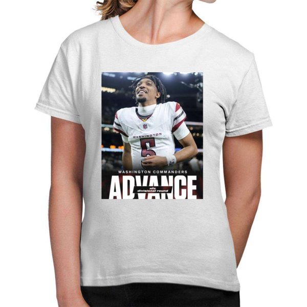 Jayden Daniels Commanders Win Buccaneers Advance Divisional Round Poster Shirt