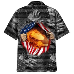 USA Rugby Fire Hawaiian Shirt 1