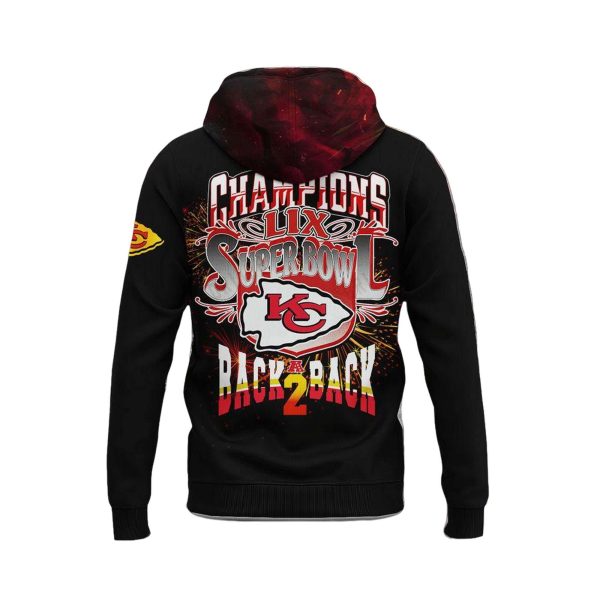 Chiefs Back To Back Champions Super Bowl LIX Hoodie