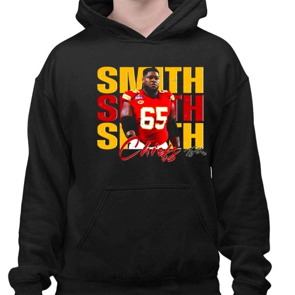 Chiefs Trey Smith 65 Football Players Super Bowl 2025 Shirt