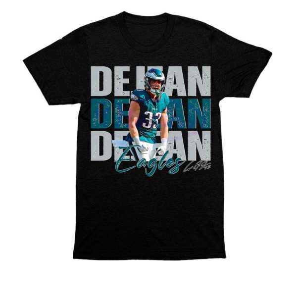 Eagles Cooper Dejean 33 Football Players Super Bowl 2025 Shirt 1