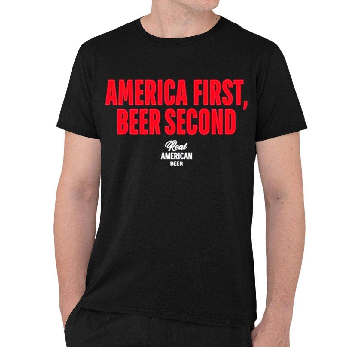 Hulk Hogan America First Beer Second Real American Beer Shirt Hulk Hogan America First Beer Second Real American Beer Shirt