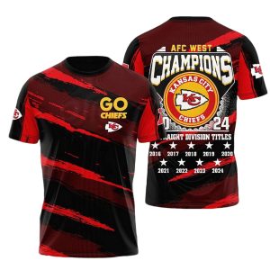 Chiefs Go Chiefs West Champions 9 Times Shirt 1
