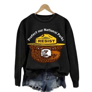 Resist Bear Protect Our National Parks Sweatshirt 1