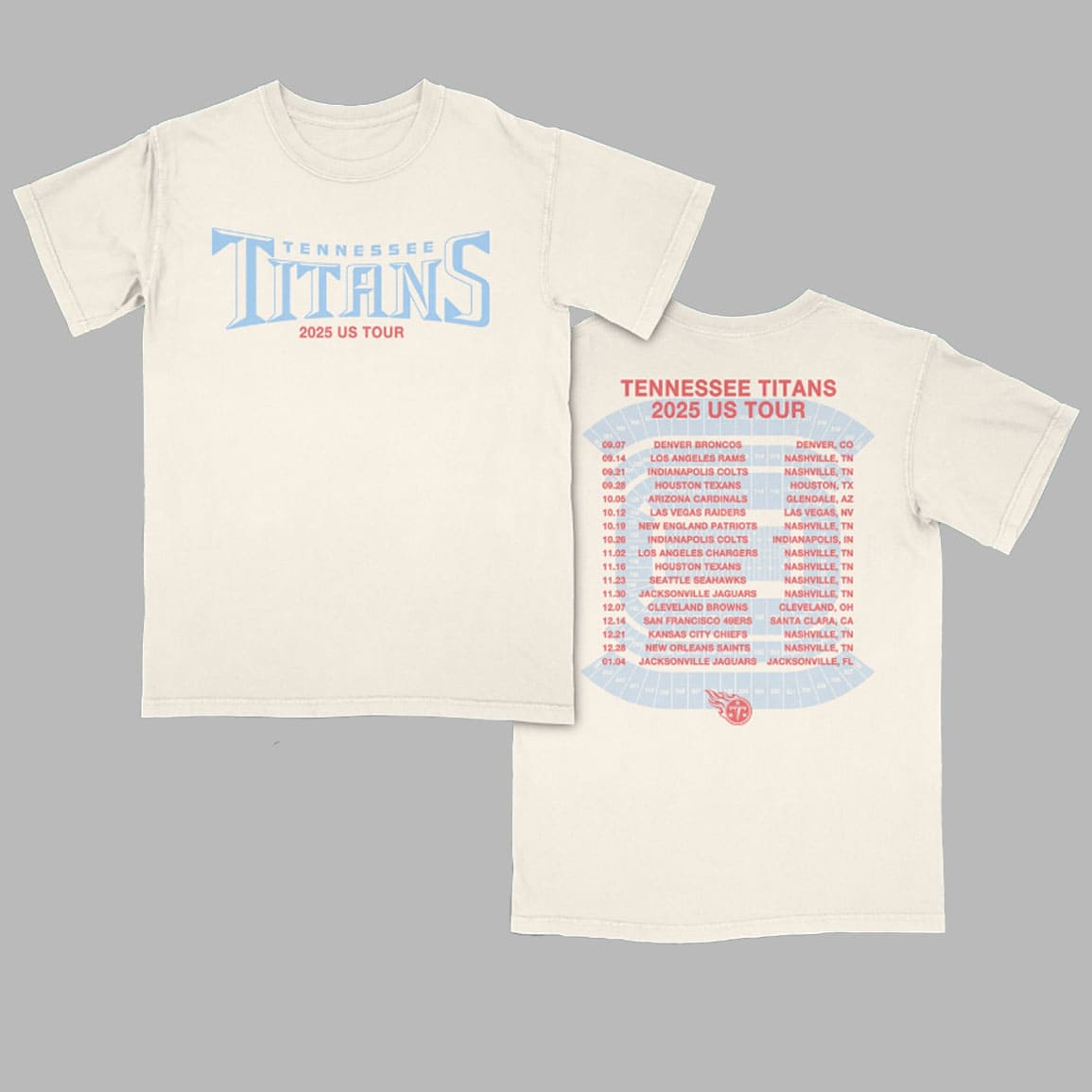 Titans Schedule 2025 Us Tour Shirt Titans Schedule 2025 Us Tour Shirt