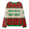Defend Your Local Public Library Christmas Ugly Sweater