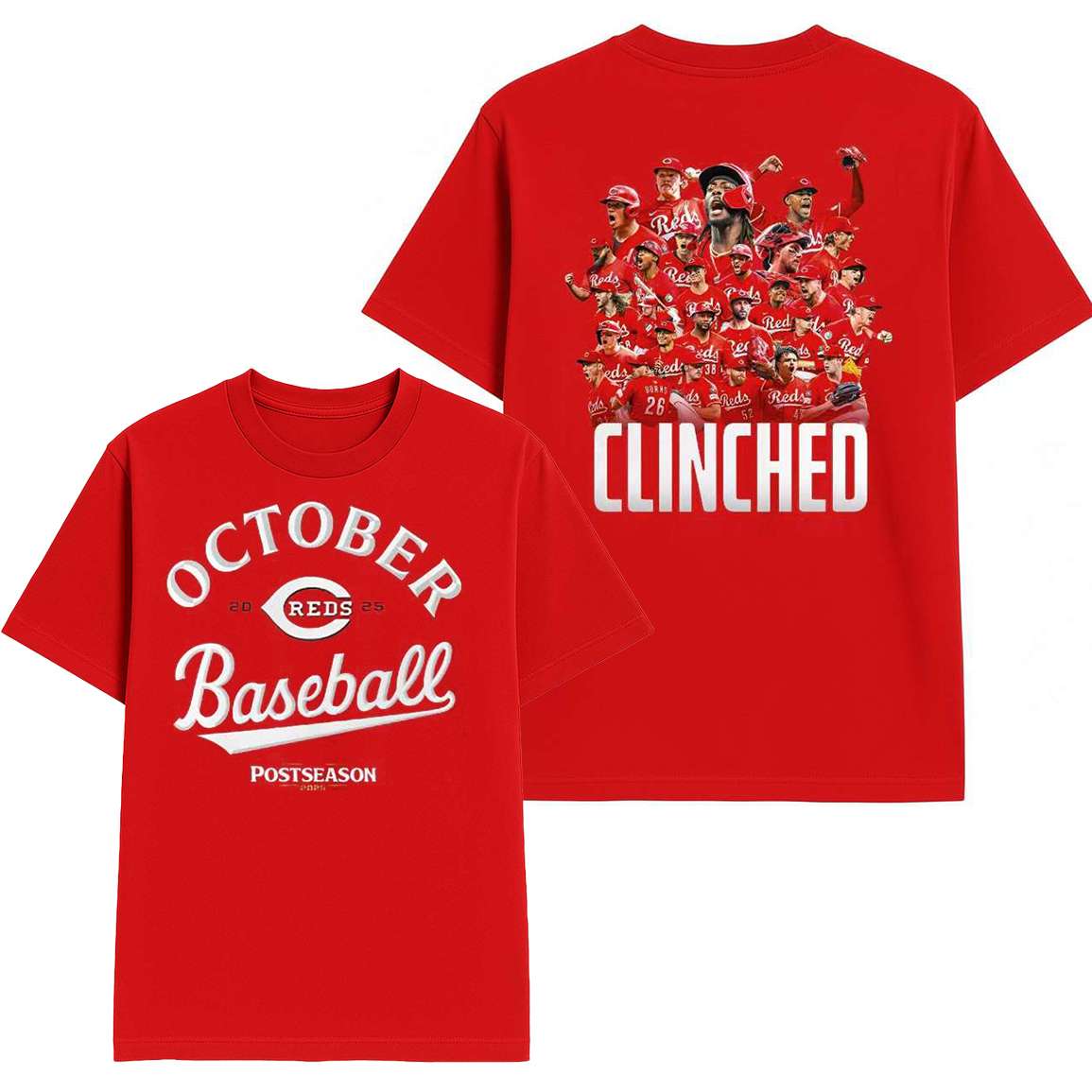 Reds 2025 October Baseball Shirt Reds 2025 October Baseball Shirt