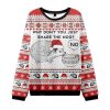 Hedgehog Why Dont You Just Share The Nog Christmas Ugly Sweater 1