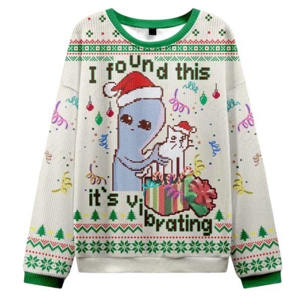 I Found This Its Vibrating Christmas Ugly Sweater 1