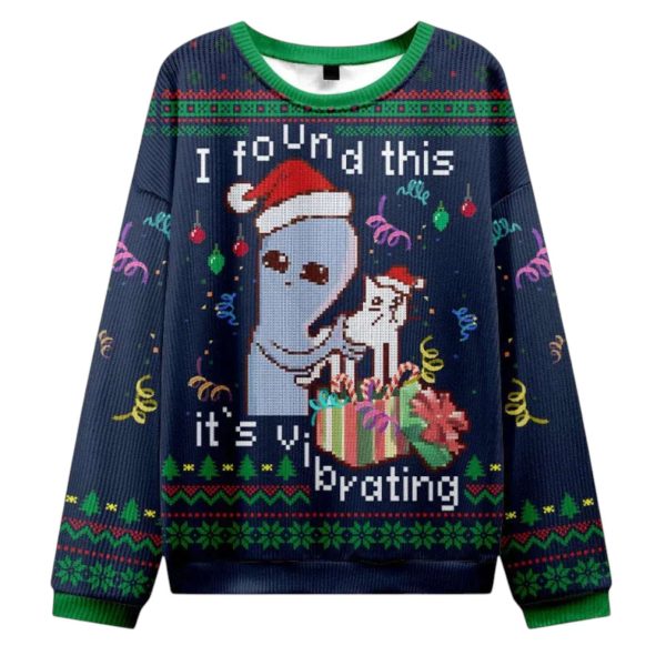 I Found This Its Vibrating Christmas Ugly Sweater 2