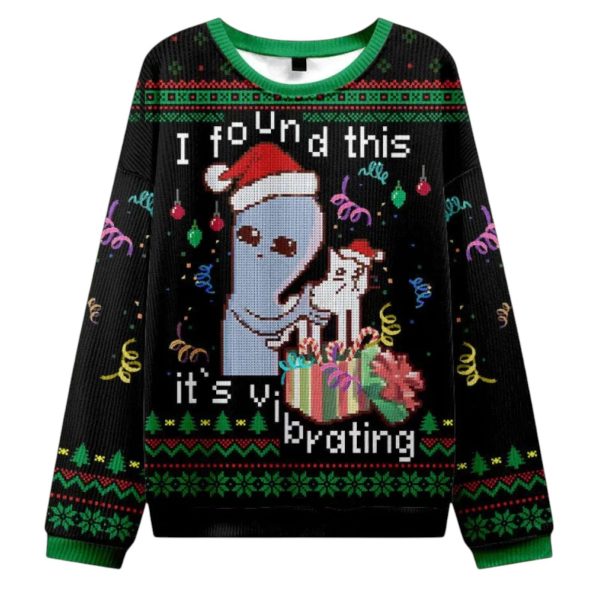 I Found This Its Vibrating Christmas Ugly Sweater