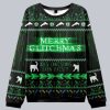 Merry Glitchmas Does Christmas Even Exist Matrix Ugly Christmas Sweater 1