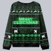 Merry Glitchmas Does Christmas Even Exist Matrix Ugly Christmas Sweater
