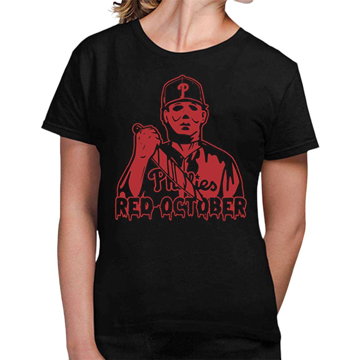 Phillies Red October Michael Myers Shirt 2 Phillies Red October Michael Myers Shirt