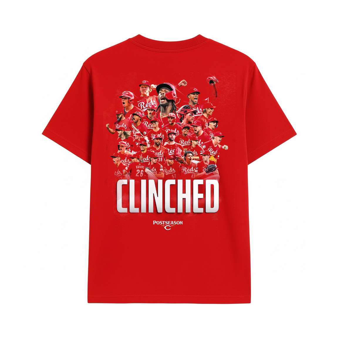 Reds 2025 October Built For Fall Postseason Clinched Shirt 3 Reds 2025 October Built For Fall Postseason Clinched Shirt