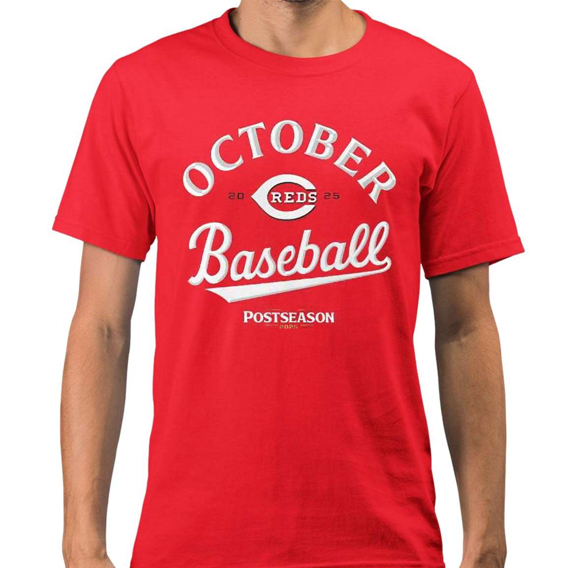 Reds 2025 October Postseason Clinche Baseball Shirt 5 Reds 2025 October Baseball Shirt