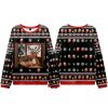 Reindeer Eating Ramen Christmas Ugly Sweater 1