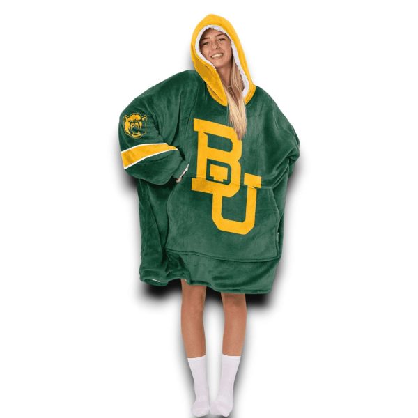 1 Baylor Football Unisex Blanket Hoodie 3
