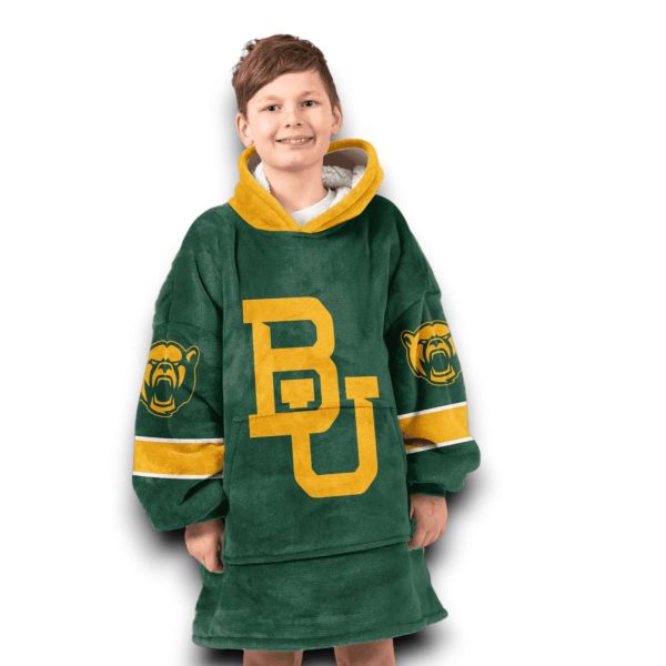 1 Baylor Football Unisex Blanket Hoodie 5