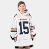Bears Odunze 15 Football Unisex Blanket Hoodie