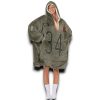 Bears Payto 34 Olive Salute To Service Football Blanket Hoodie 3