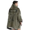 Bears Payto 34 Olive Salute To Service Football Blanket Hoodie 4