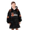 Bengals Believe Burrow 9 Football Unisex Blanket Hoodie