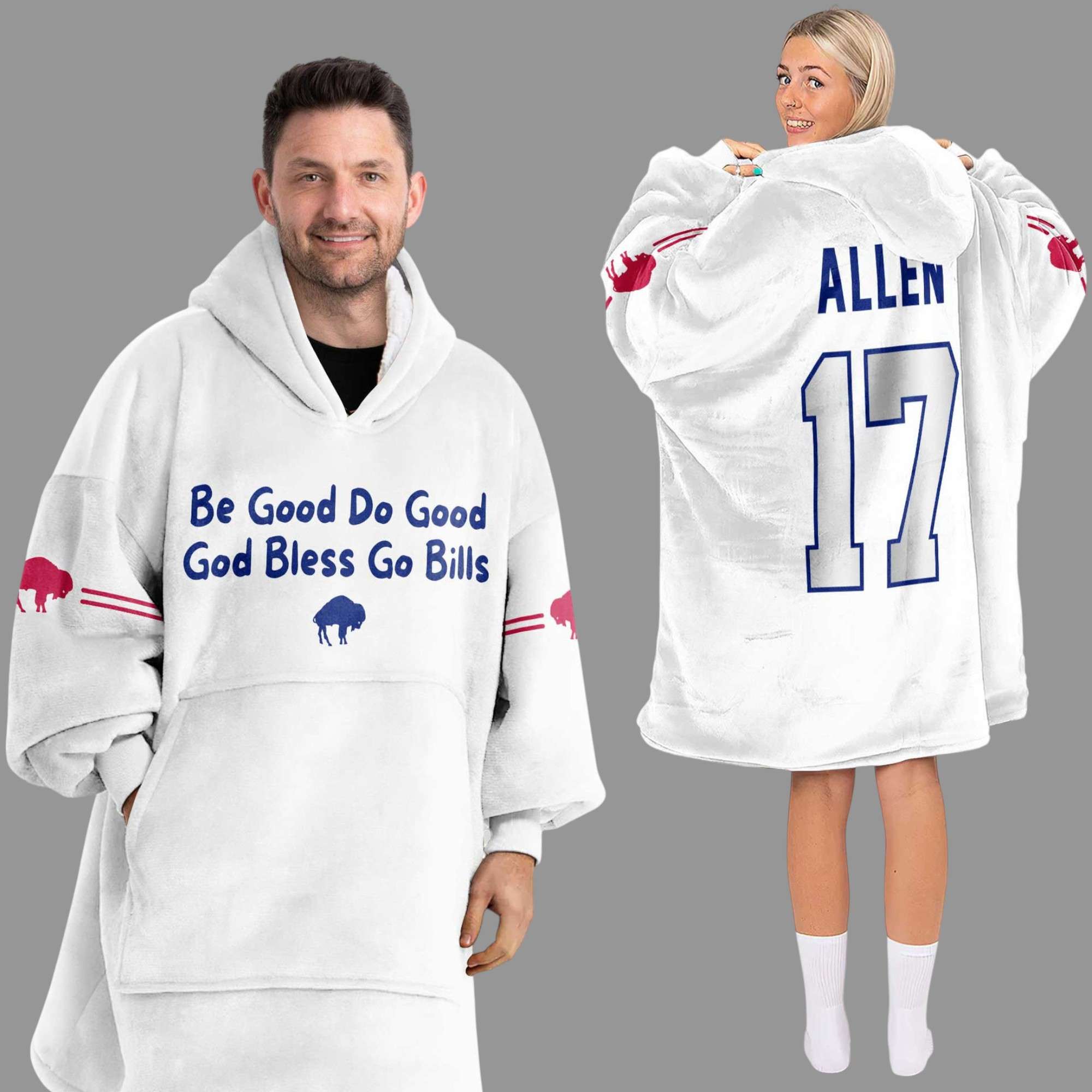 Bills Be Good Do Good God Bless Go Bills Allen 17 Football Unisex Blanket Hoodie 1 Bills Be Good Do Good God Bless Go Bills Allen 17 Football Unisex Blanket Hoodie 1