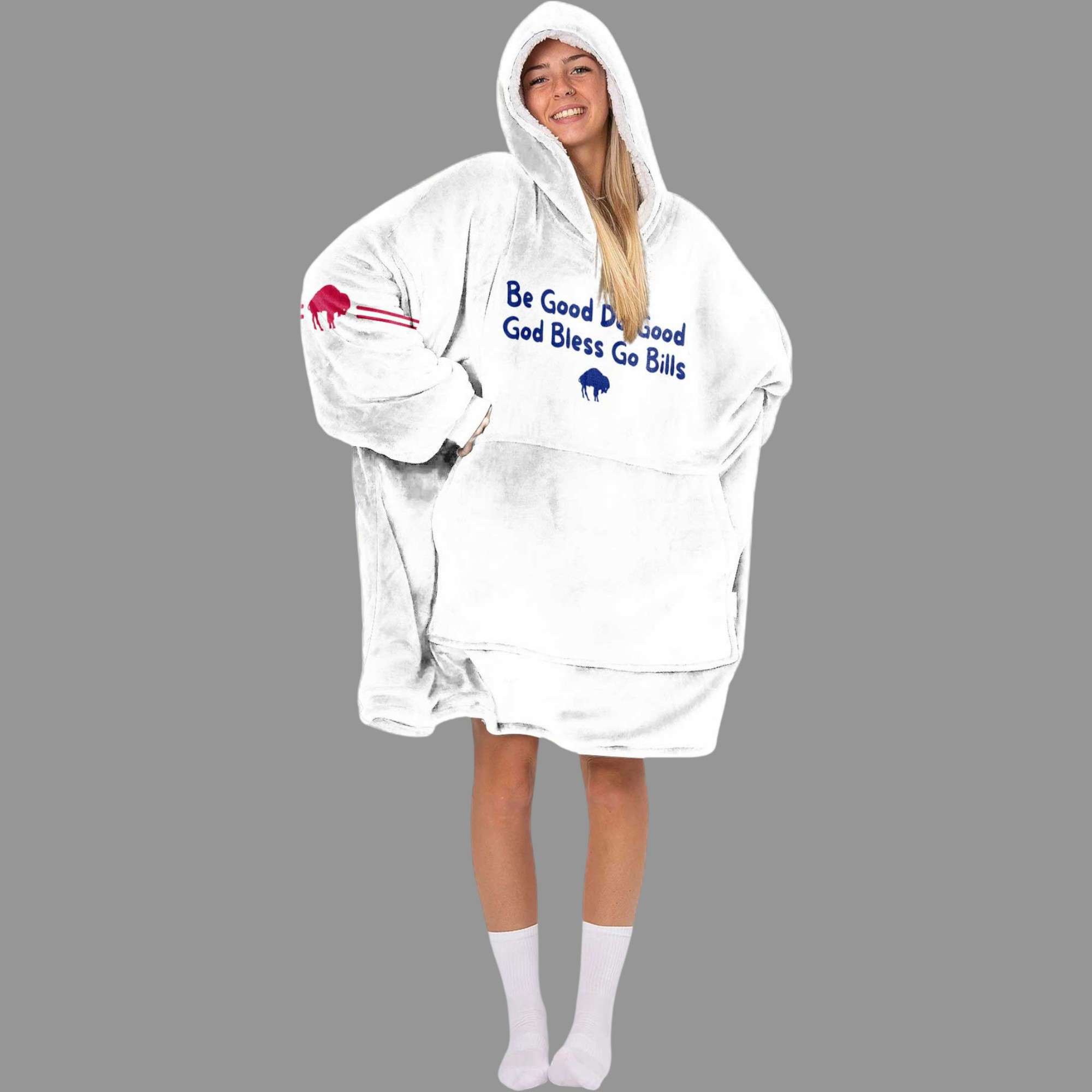 Bills Be Good Do Good God Bless Go Bills Allen 17 Football Unisex Blanket Hoodie 3 Bills Be Good Do Good God Bless Go Bills Allen 17 Football Unisex Blanket Hoodie 2