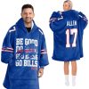 Bills Be Good Do Good God Bless Go Bills MPV 17 Allen Football Unisex Blanket Hoodie 6 Bills Be Good Do Good God Bless Go Bills MPV 17 Allen Football Unisex Blanket Hoodie 1