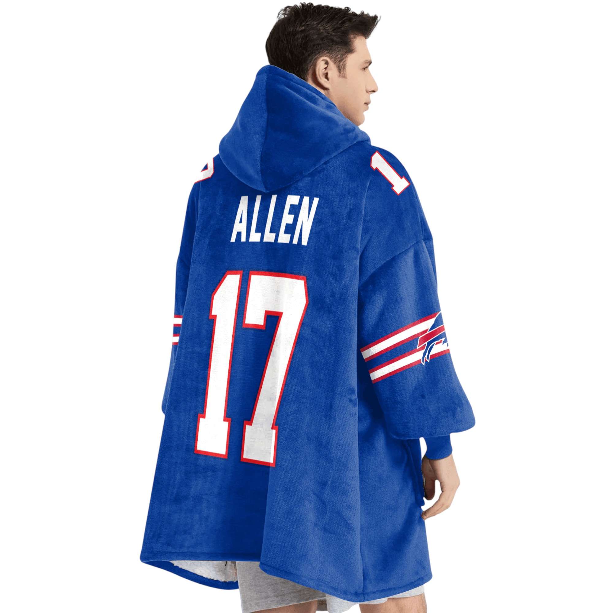 Bills Be Good Do Good God Bless Go Bills MPV 17 Allen Football Unisex Blanket Hoodie 4 Bills Be Good Do Good God Bless Go Bills MPV 17 Allen Football Unisex Blanket Hoodie 3