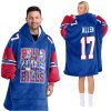 Bills Bills Bills Allen 17 Football Unisex Blanket Hoodie 7 Bills Bills Bills Allen 17 Football Unisex Blanket Hoodie