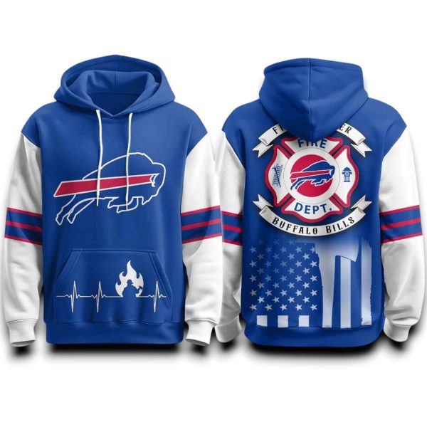 Bills Firefighter Appreciation Night Game Hoodie 2025