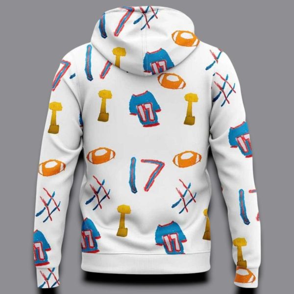 Bills Josh Allen 17 Billustration Charlie 2025 Hoodie