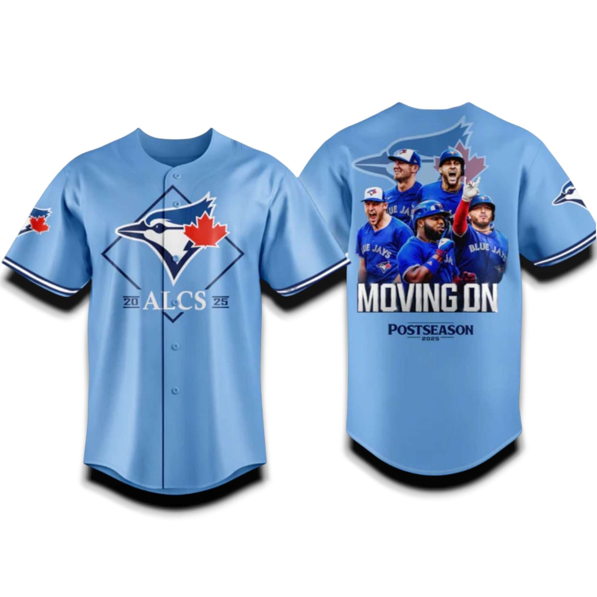 Blue Jays ALCS Moving On Championship 2025 Baseball Jersey 2 Blue Jays ALCS Moving On Championship 2025 Baseball Jersey