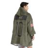 Broncos Nix 10 Olive Salute To Service Football Blanket Hoodie