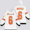 Buccaneers Mayfield 6 Captain Football Unisex Blanket Hoodie