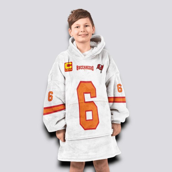 Buccaneers Mayfield 6 Captain Football Unisex Blanket Hoodie