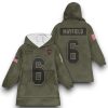 Buccaneers Mayfield 6 Olive Salute To Service Football Blanket Hoodie