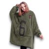 Buccaneers Mayfield 6 Olive Salute To Service Football Blanket Hoodie