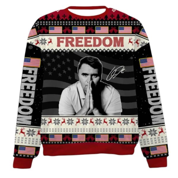Charlie Kirk Freedom 2025 Ugly Sweater