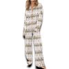 Christmas Radio City Rockette Silky Satin Pajama Set For Women