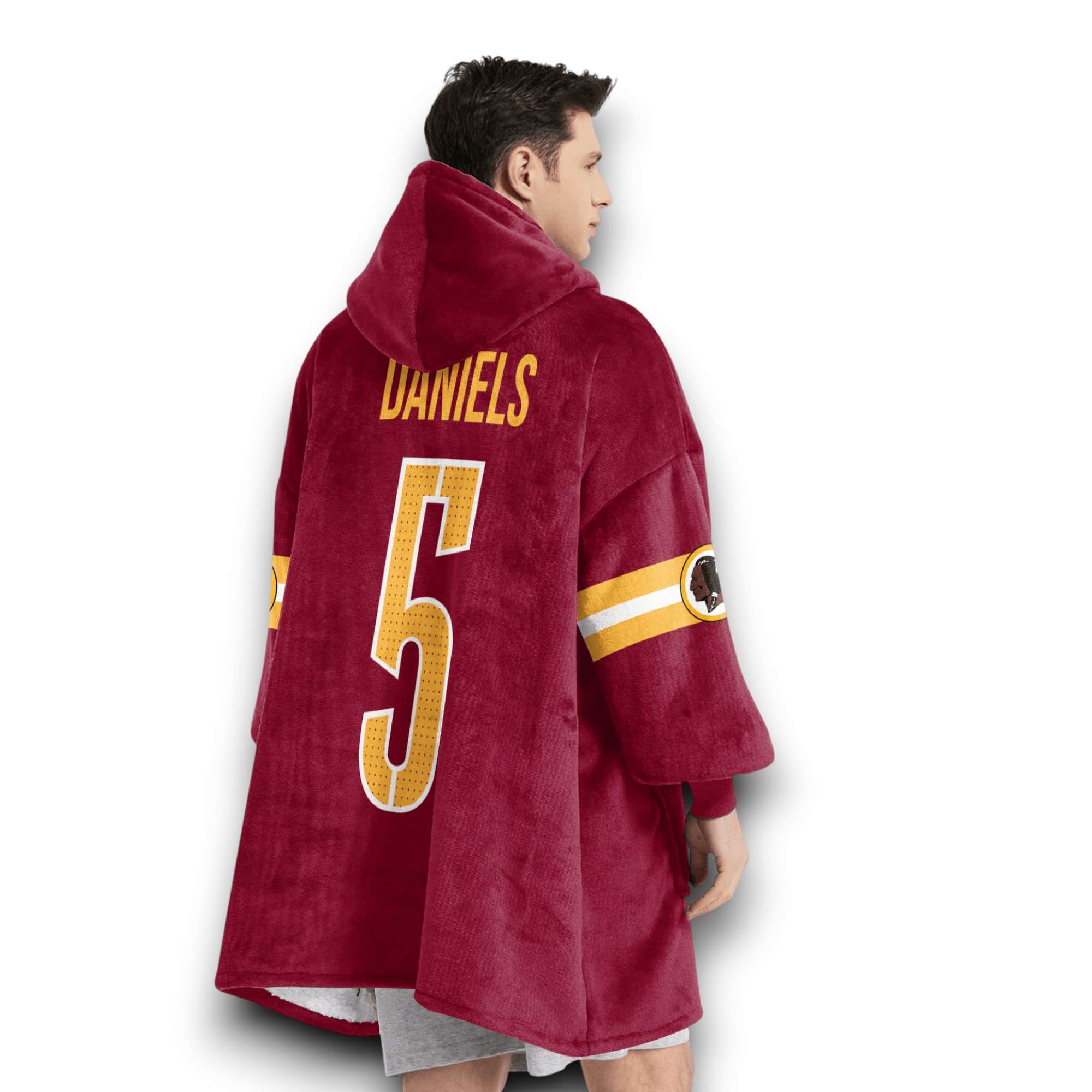 Commanders Oh Hail Yeah Daniels 5 Football Unisex Blanket Hoodie 4 Commanders Oh Hail Yeah Daniels 5 Football Unisex Blanket Hoodie