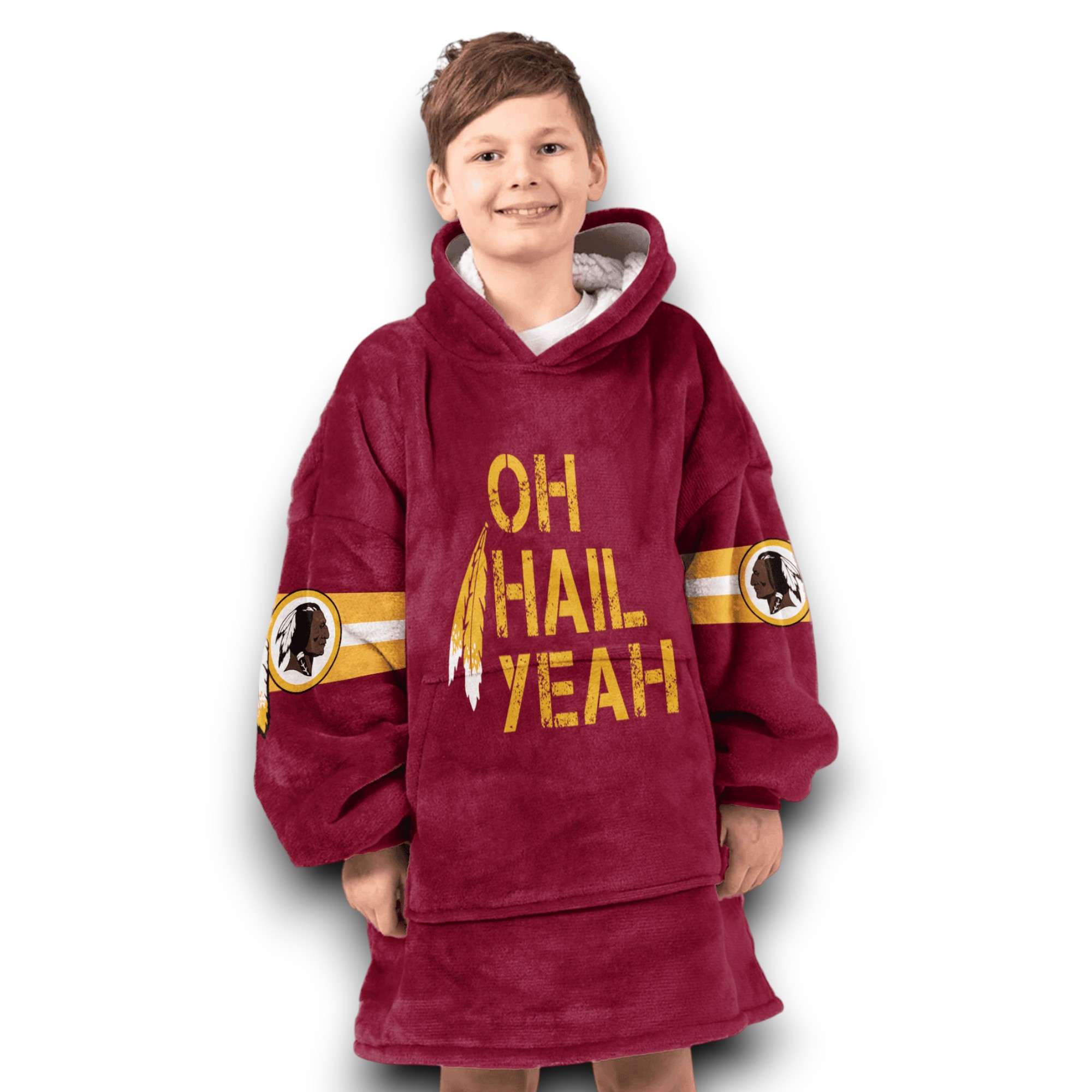 Commanders Oh Hail Yeah Daniels 5 Football Unisex Blanket Hoodie 6 Commanders Oh Hail Yeah Daniels 5 Football Unisex Blanket Hoodie