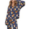 Corgi Christmas Silky Satin Pajama Set