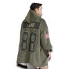 Cowboys Lamb 88 Olive Salute To Service Football Blanket Hoodie