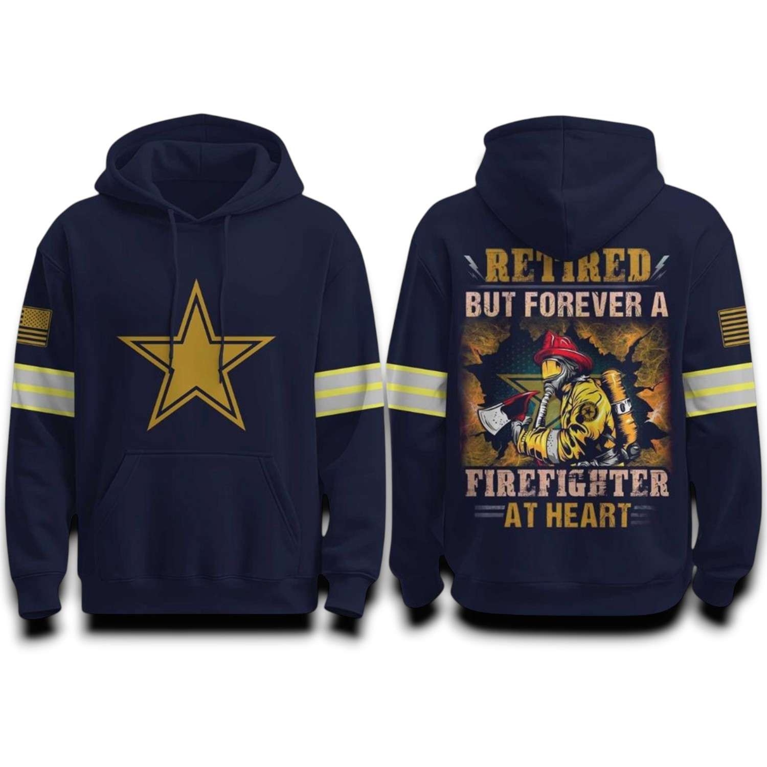 Cowboys Retired But Forever A Firefighter At Heart 2025 Hoodie Cowboys Retired But Forever A Firefighter At Heart 2025 Hoodie