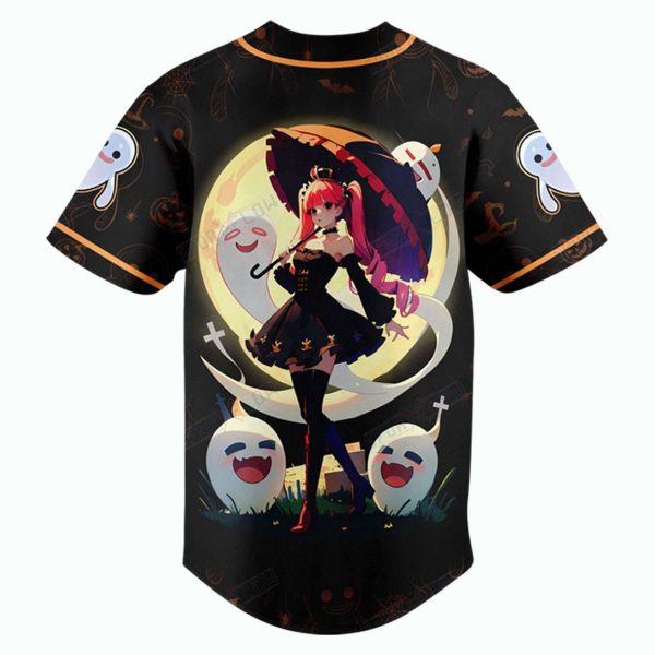 Dodgers x One Piece Perona Ghost Halloween Baseball Jersey