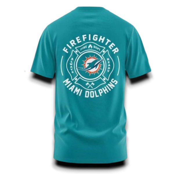 Dolphins Firefighter Appreciation Day Shirt 2025